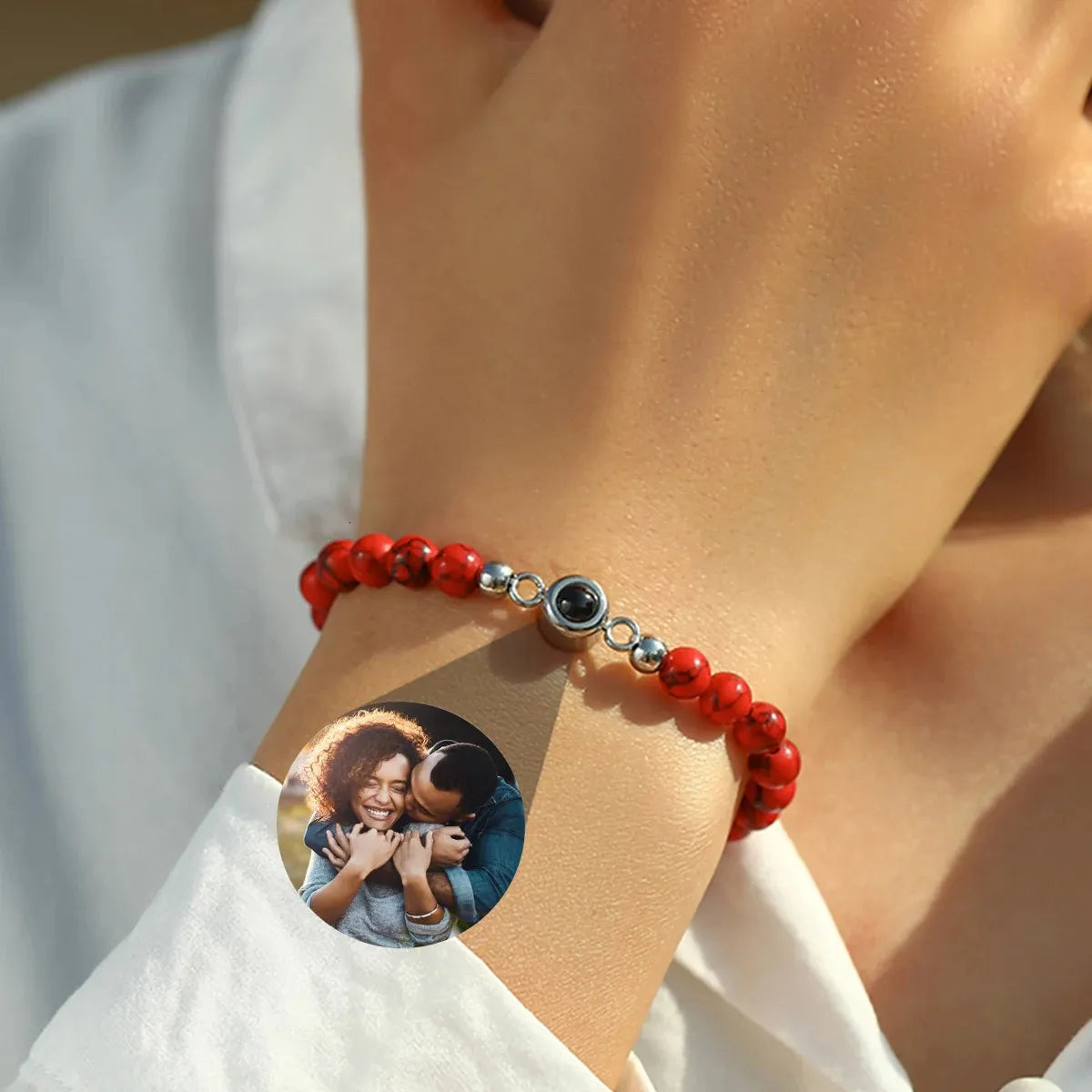 Pulsera con Proyección de Foto Premium (Ajust.)