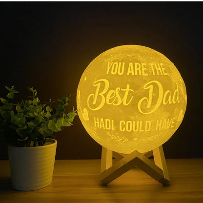 Luna Lámpara Led Personalizada de 15 cm