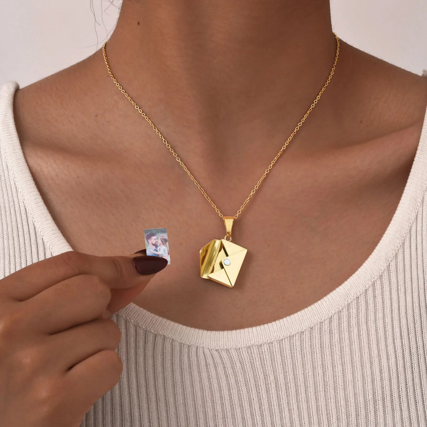 Collar de Carta con Fotografía