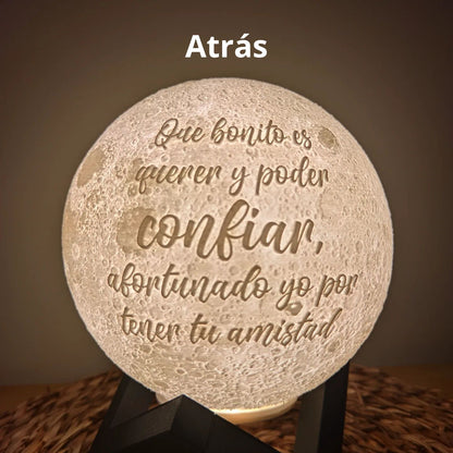 Luna Lámpara Led Personalizada de 15 cm